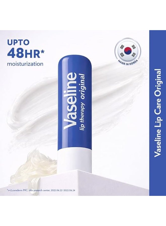 فازلين للعناية بالشفاه | مرطب شفاه أصلي | ترطيب يدوم حتى 48 ساعة | 4.8 غرام - Image 4